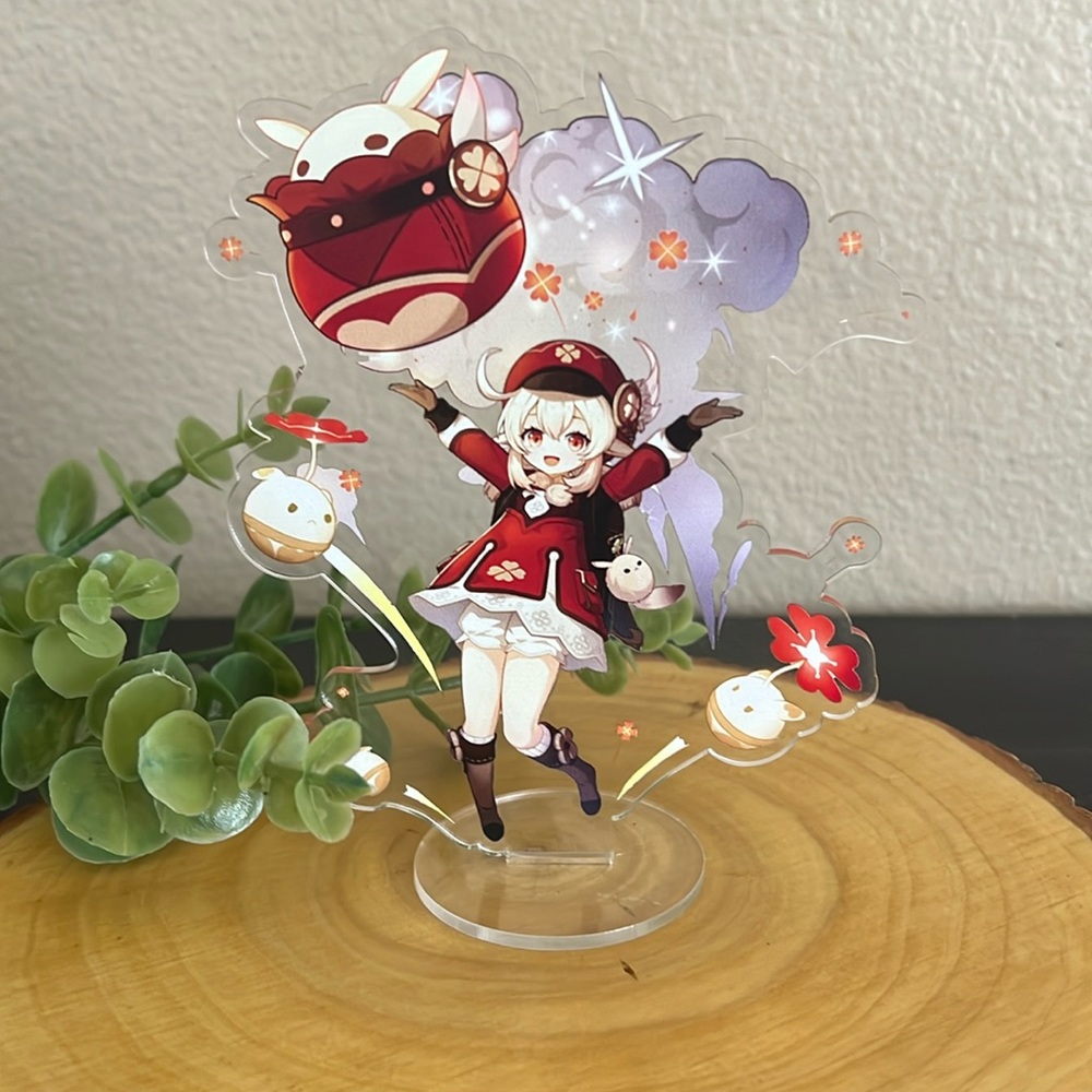 EUC Genshin Impact “Klee” Acrylic Anime Acrylic Display Figure